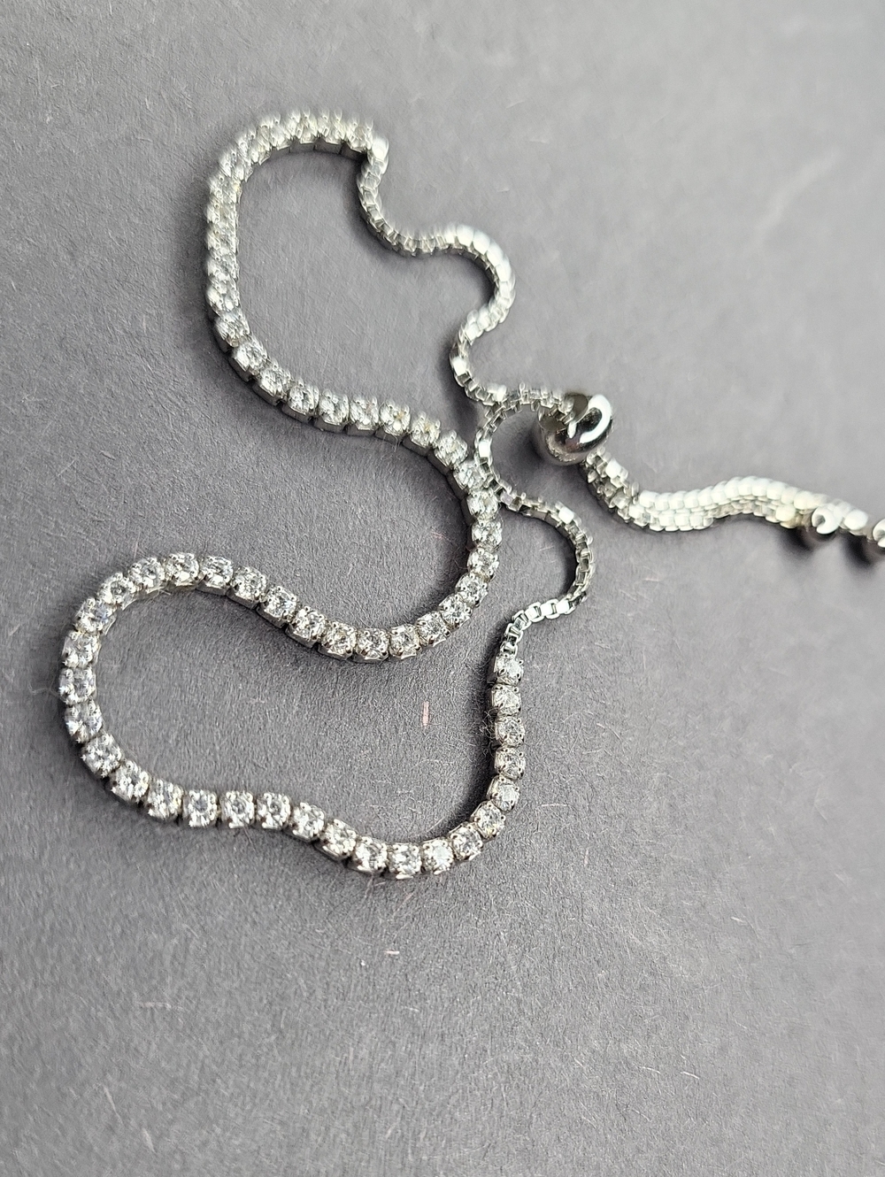 Sterling Silver Clear CZ Tennis Necklace